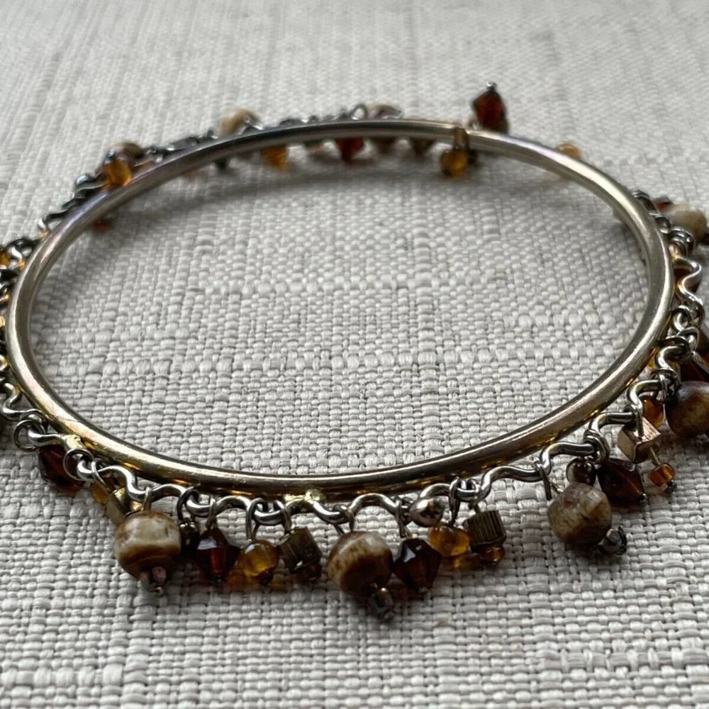 Women Bracelet Silver Tone Beads Fashion Jewelry Wrist Band Unbranded - Picture 3 of 10